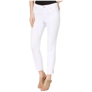 Style & Co Crochet Skinny Ankle Jeans
